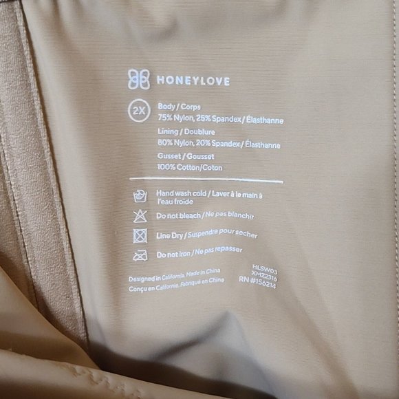 NWT Honeylove Super Power Short HLSW03 Sand Nude Size 2X Shapewear NO STRAPS - Picture 10 of 10